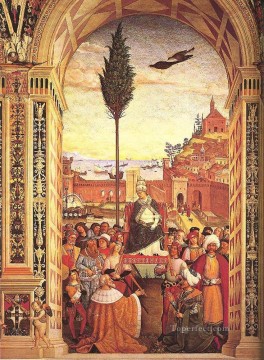 Aeneas Piccolomini Arrives To Ancona Renaissance Pinturicchio Oil Paintings